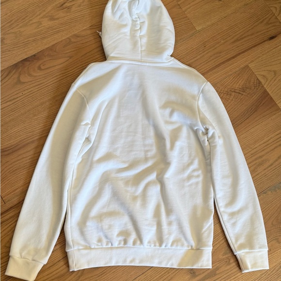 Adidas Classic White Hoodie with Black Trefoil - Men’s Small - Picture 7 of 9